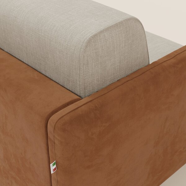 Narciso divano letto design con materasso H18 cm bicolore con struttur