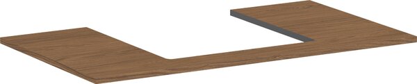 Hansgrohe Xilesa E Console avec découpe au centre pour lavabo à poser, 980x550x16mm, 54270550, 54270550