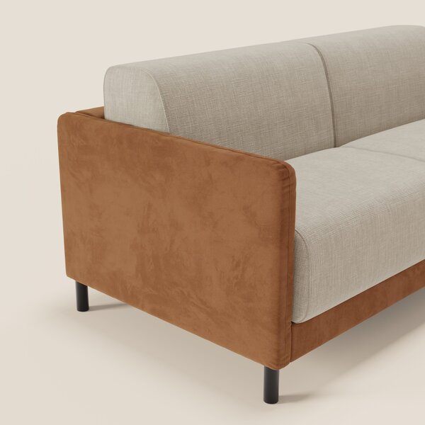 Narciso divano letto design con materasso H18 cm bicolore con struttur