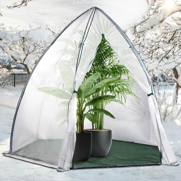 Tenda svernante BRAST mini serra | 250x250x220cm | incl. chiusura lampo | montaggio rapido | protezione invernale per piante
