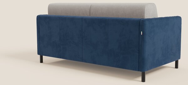 Narciso divano letto design con materasso H18 cm bicolore con struttur