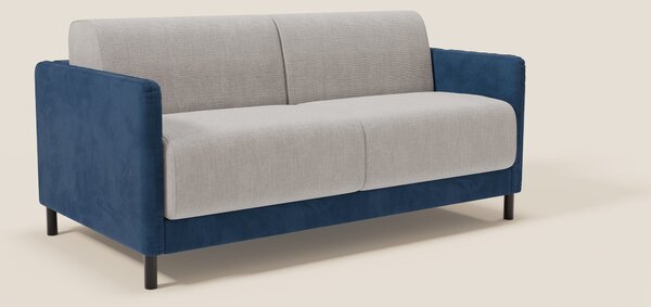 Narciso divano letto design con materasso H18 cm bicolore con struttur