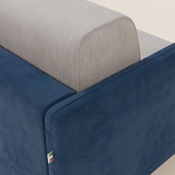 Narciso divano letto design con materasso H18 cm bicolore con struttur