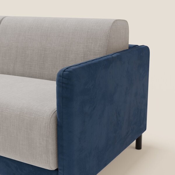 Narciso divano letto design con materasso H18 cm bicolore con struttur