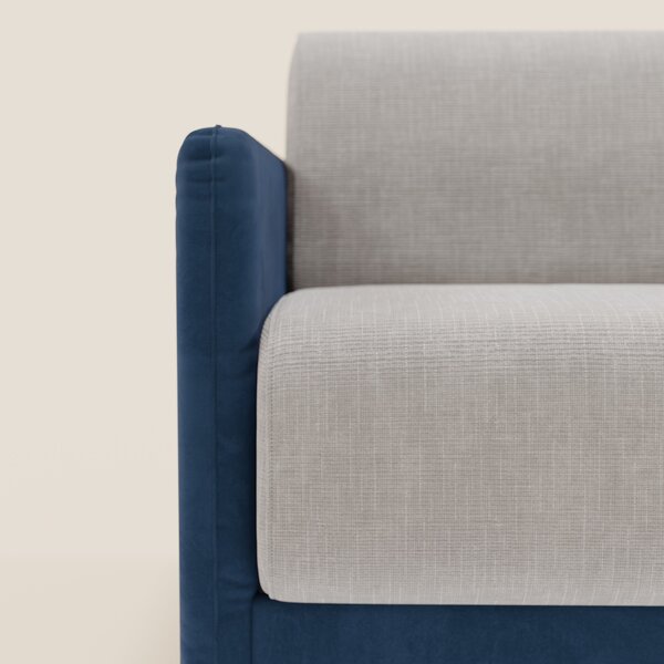 Narciso divano letto design con materasso H18 cm bicolore con struttur