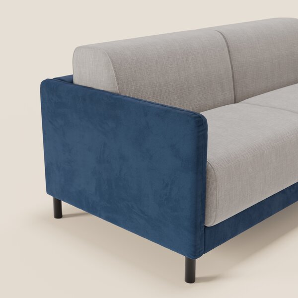 Narciso divano letto design con materasso H18 cm bicolore con struttur