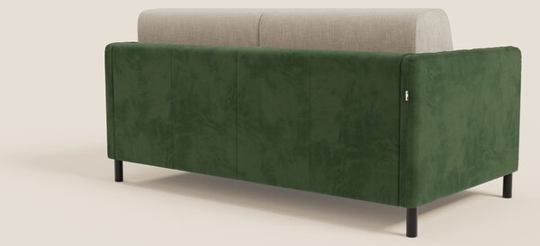 Narciso divano letto design con materasso H18 cm bicolore con struttur