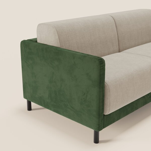 Narciso divano letto design con materasso H18 cm bicolore con struttur