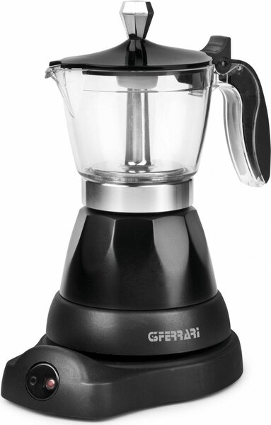 G3 Ferrari Caffettiera Elettrica Moka Elettrica 3 Tazze Potenza 400W con Autospegnimento colore Nero Bonjour - G10028