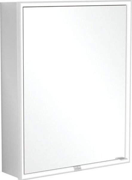 Villeroy & Boch My View Now armoire de toilette encastrée, 1 porte, charnières à gauche, avec éclairage, avec variateur à détection, 600x750x167,5mm, A4566L00, A4566L00
