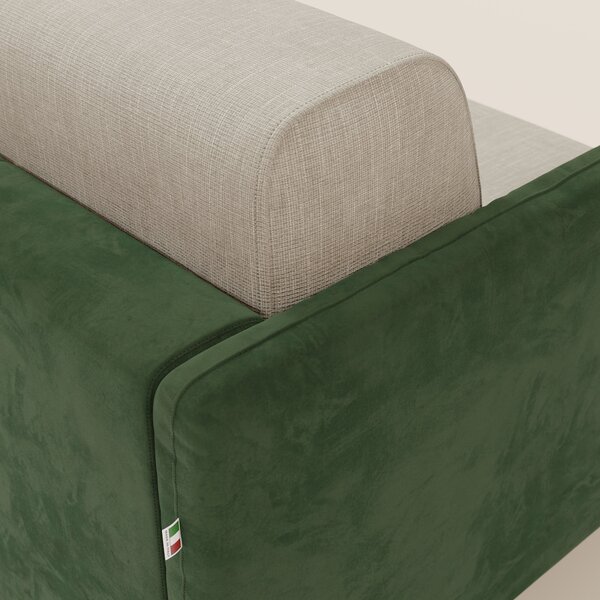 Narciso divano letto design con materasso H18 cm bicolore con struttur