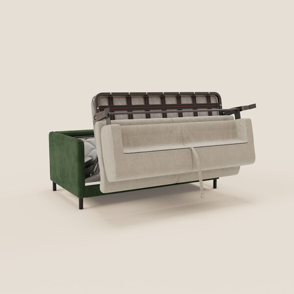 Narciso divano letto design con materasso H18 cm bicolore con struttur