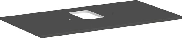 Hansgrohe Xelu Q Console avec découpe au centre, 980x550, pour vasque à poser, avec trou pour robinet, 54121910, 54121910