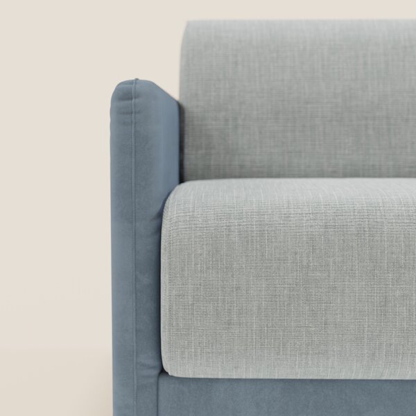 Narciso divano letto design con materasso H18 cm bicolore con struttur