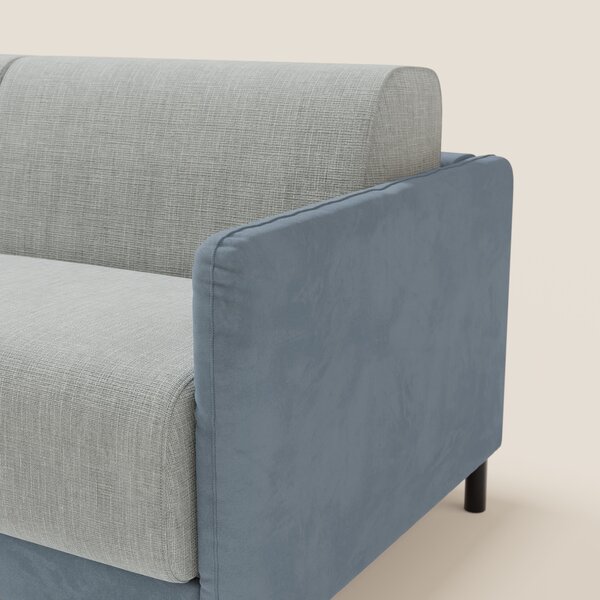 Narciso divano letto design con materasso H18 cm bicolore con struttur