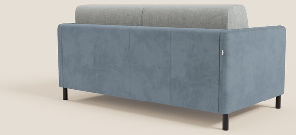 Narciso divano letto design con materasso H18 cm bicolore con struttur