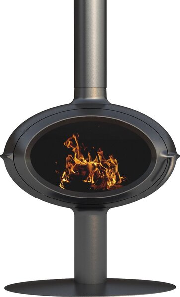 Stufa a legna in ghisa nera da 7kw Invicta P648114