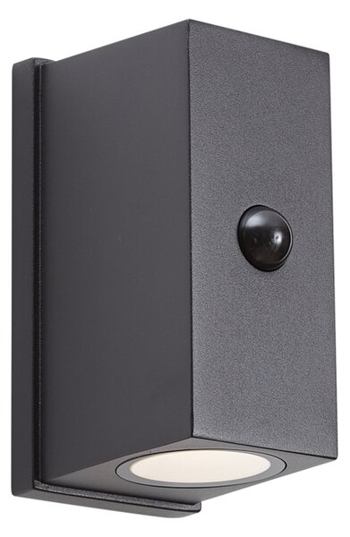 Lampada da parete nera sensore Lux magnetica incl. LED ricaricabile - Baleno