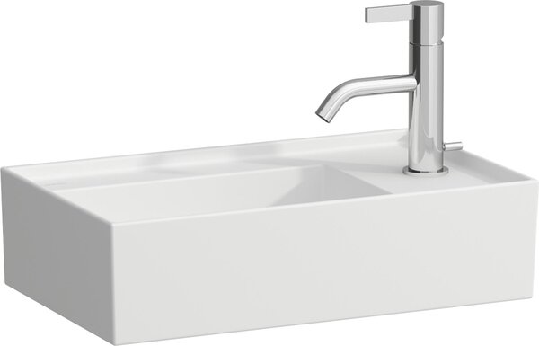 LAUFEN Kartell lave-mains, bord de robinetterie à droite, encastré, 1 trou pour robinet, sans trop-plein, 460x280mm, H8153347571111, H8153347571111