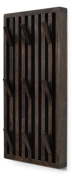 Attaccapanni da parete marrone scuro in rovere massiccio 24 cm Parco – Spinder Design