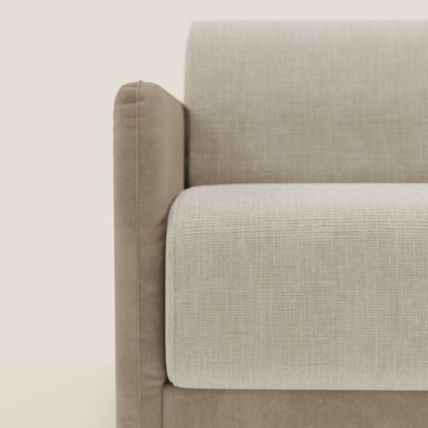 Narciso divano letto design con materasso H18 cm bicolore con struttur