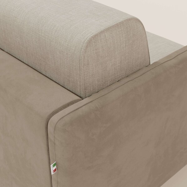 Narciso divano letto design con materasso H18 cm bicolore con struttur