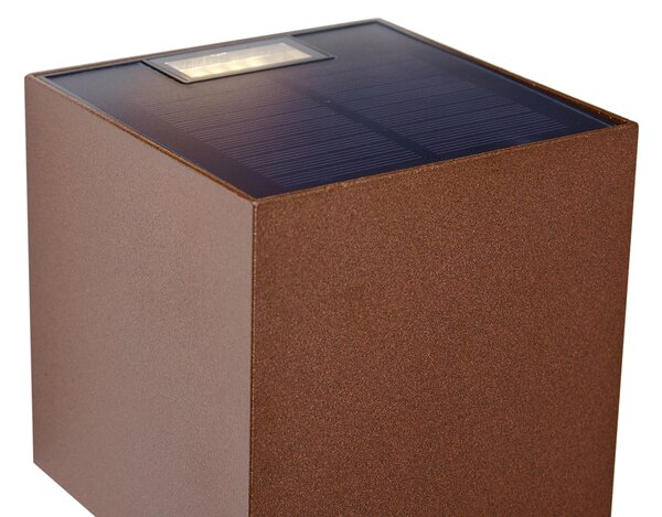 Applique da esterno marrone ruggine con LED 2 luci IP65 solare - Charlene