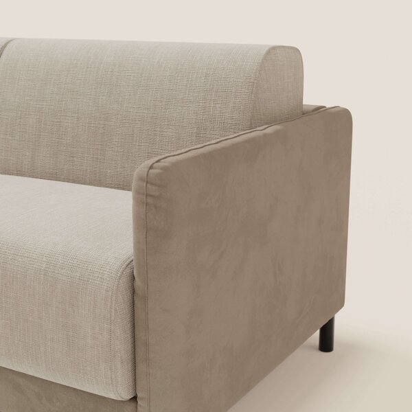 Narciso divano letto design con materasso H18 cm bicolore con struttur