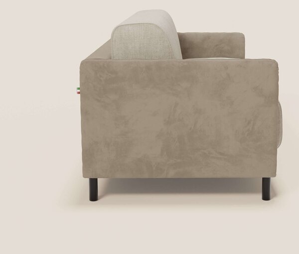 Narciso divano letto design con materasso H18 cm bicolore con struttur