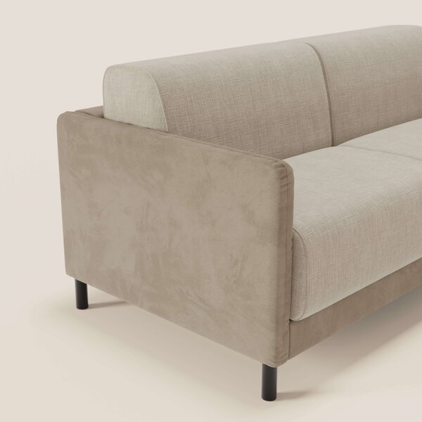 Narciso divano letto design con materasso H18 cm bicolore con struttur