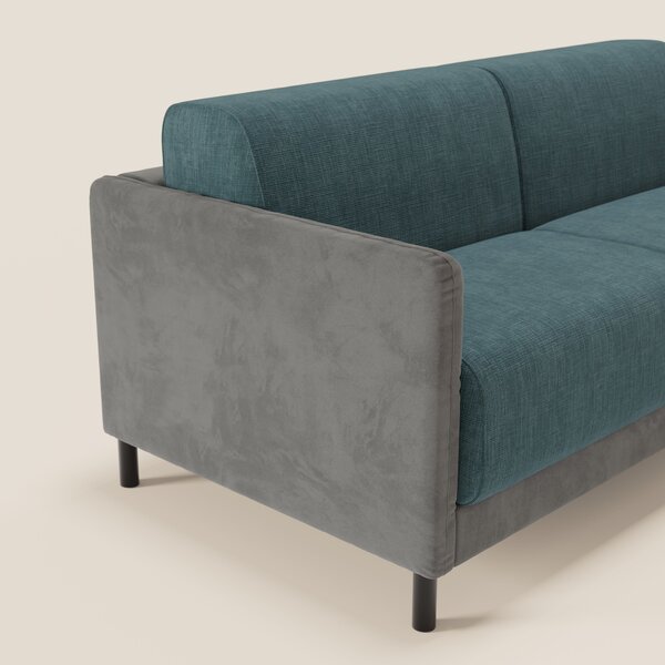 Narciso divano letto design con materasso H18 cm bicolore con struttur
