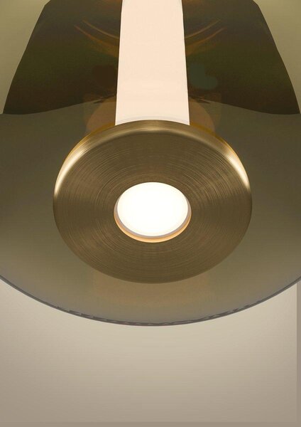 Lampada a sospensione Fruitera, finitura oro, diametro 21 cm