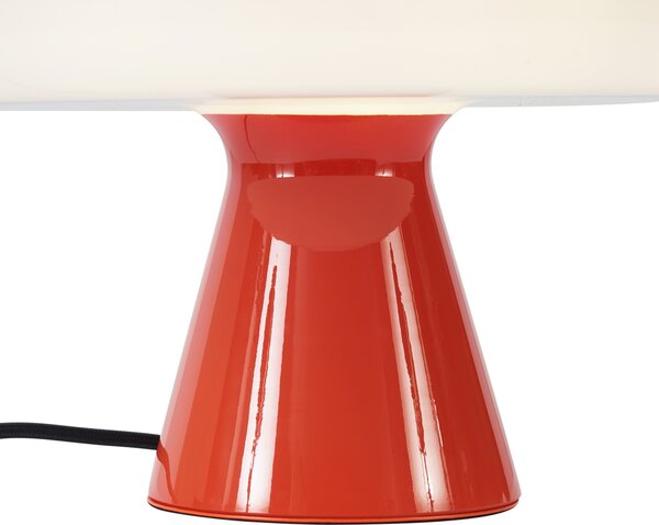 Lampada da tavolo retrò rossa e bianca - Knob