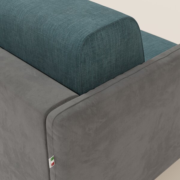 Narciso divano letto design con materasso H18 cm bicolore con struttur