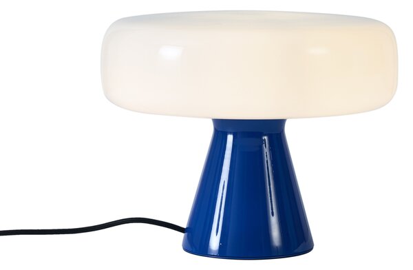 Lampada da tavolo retrò blu con bianco - Knob
