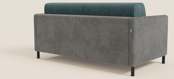 Narciso divano letto design con materasso H18 cm bicolore con struttur
