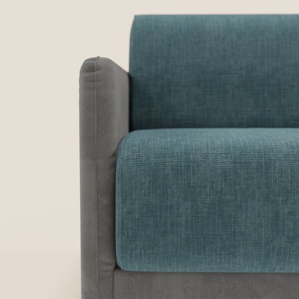 Narciso divano letto design con materasso H18 cm bicolore con struttur