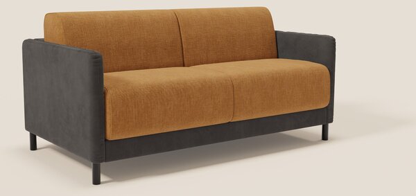 Narciso divano letto design con materasso H18 cm bicolore con struttur