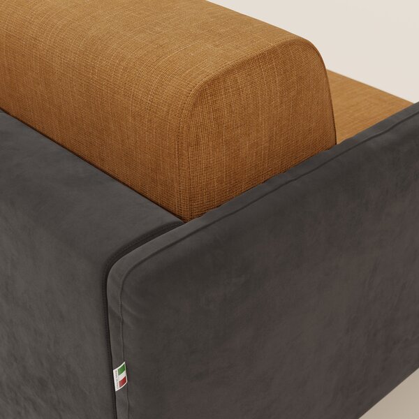 Narciso divano letto design con materasso H18 cm bicolore con struttur