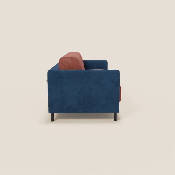 Narciso divano letto design con materasso H18 cm bicolore con struttur