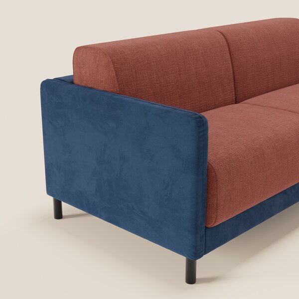 Narciso divano letto design con materasso H18 cm bicolore con struttur