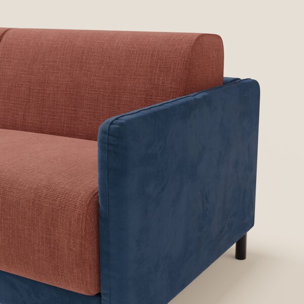 Narciso divano letto design con materasso H18 cm bicolore con struttur