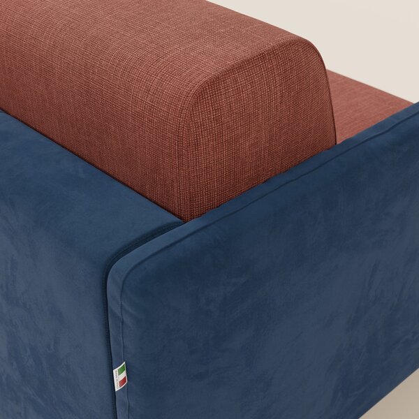 Narciso divano letto design con materasso H18 cm bicolore con struttur