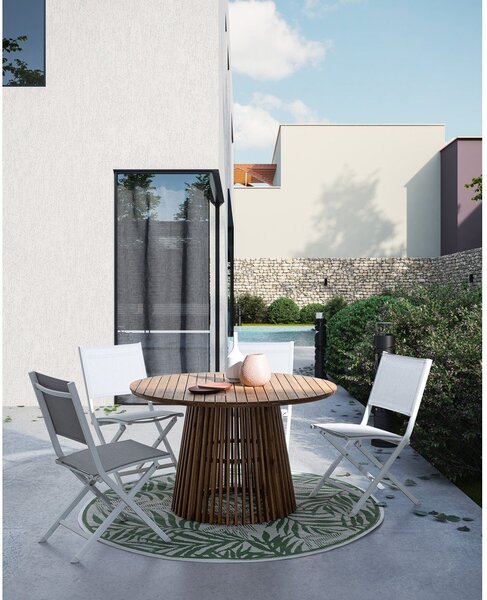 Tavolo da pranzo da giardino rotondo in acacia massiccia ø 120 cm Rodano – Bizzotto