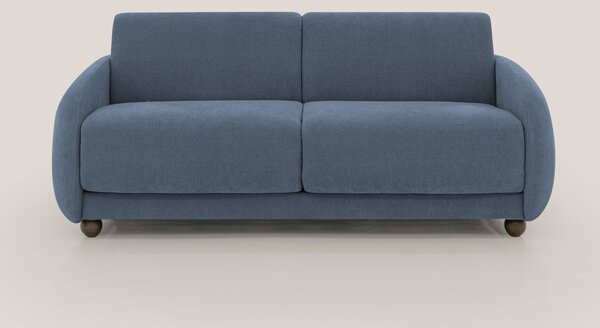 Giglio divano letto scandinavo japandi con materasso H18 cm in tessuto