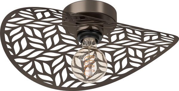 Lampada da soffitto EGLO Swaby, lampada da soffitto con paralume decorativo, lampada da soffitto per soggiorno e camera da letto, acciaio color bronzo, attacco E27
