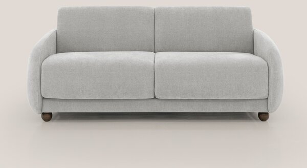 Giglio divano letto scandinavo japandi con materasso H18 cm in tessuto