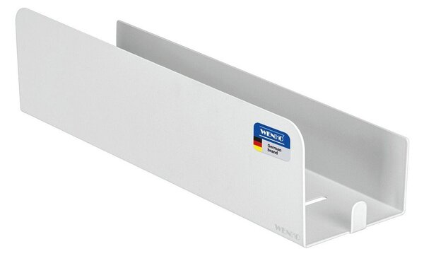 Mensola da bagno senza foratura bianca in acciaio inox con aggancio Turbo-loc Lizan – Wenko