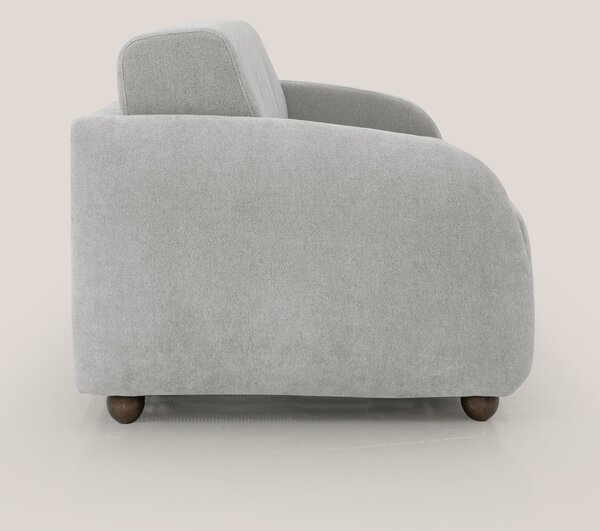 Giglio divano letto scandinavo japandi con materasso H18 cm in tessuto