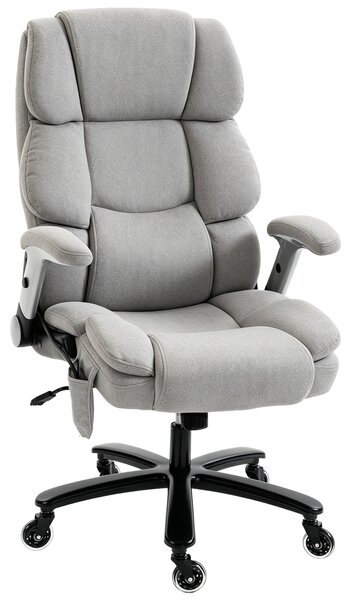Sedia da ufficio HOMCOM, ergonomica, con braccioli pieghevoli e supporto lombare